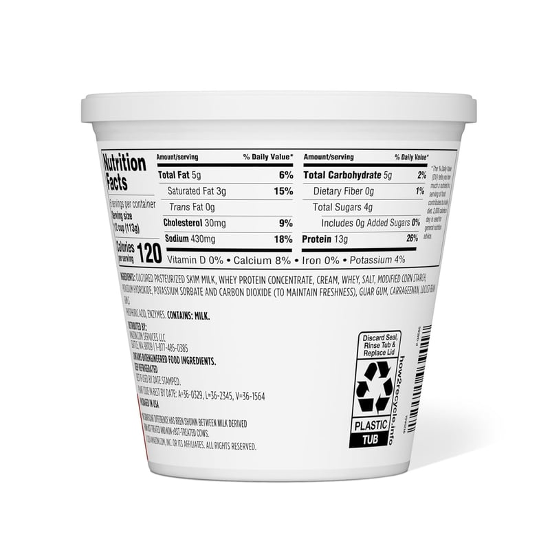 Cottage Cheese, Small Curd, 24 Oz - Grocery Essentials