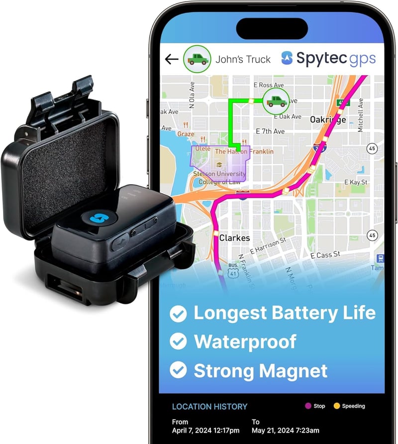 Mini GPS Tracker for Vehicles & Kids - Weatherproof, Real-Time Updates