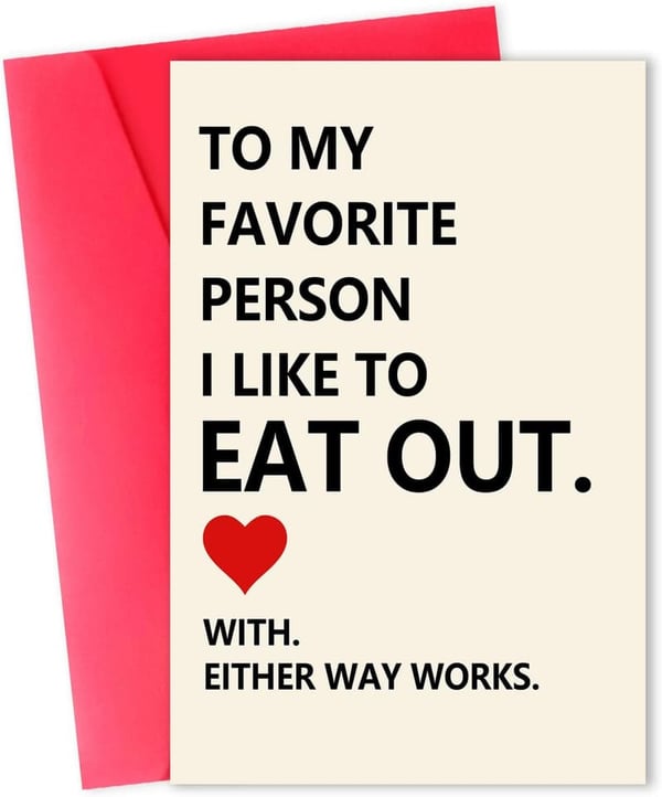 Funny Anniversary Card for Her - Cute Romantic Greeting