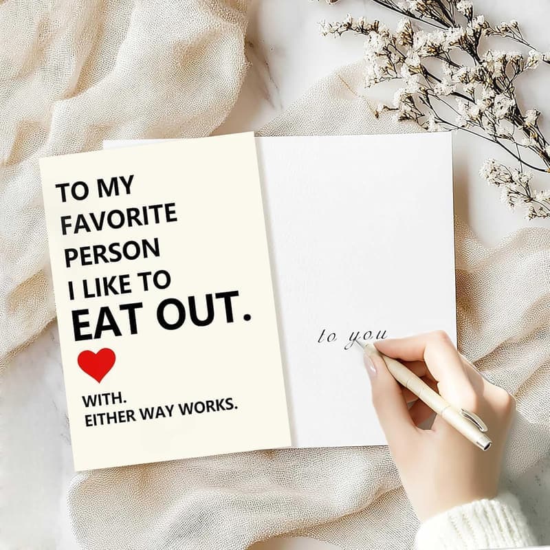 Funny Anniversary Card for Her - Cute Romantic Greeting