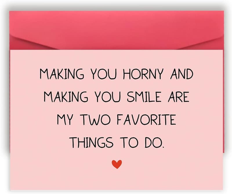 Valentine's Day Love Card for Him & Her, Funny & Sexy