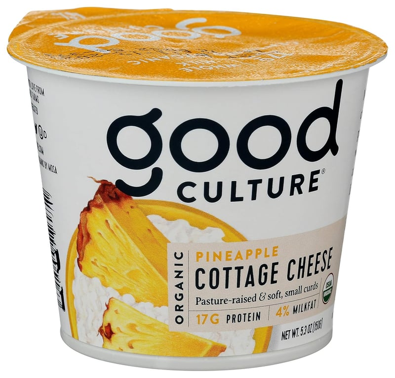 Organic Pineapple Cottage Cheese, 4% Fat - 5.3 oz