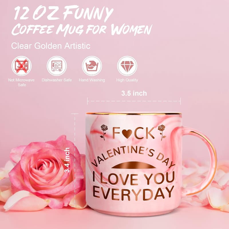 Funny 12 OZ Coffee Mug for Valentine's Day - Gift for Her