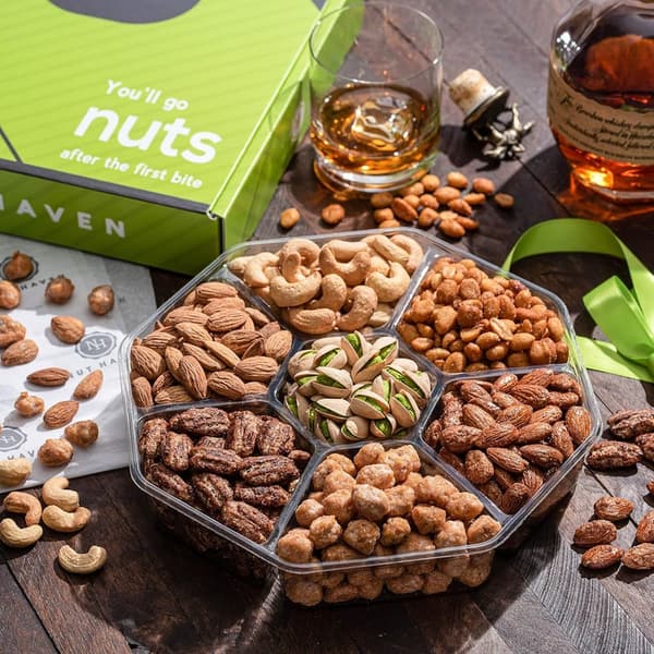 Father's Day Gourmet Nut Gift Basket - Sweet & Roasted Assortment