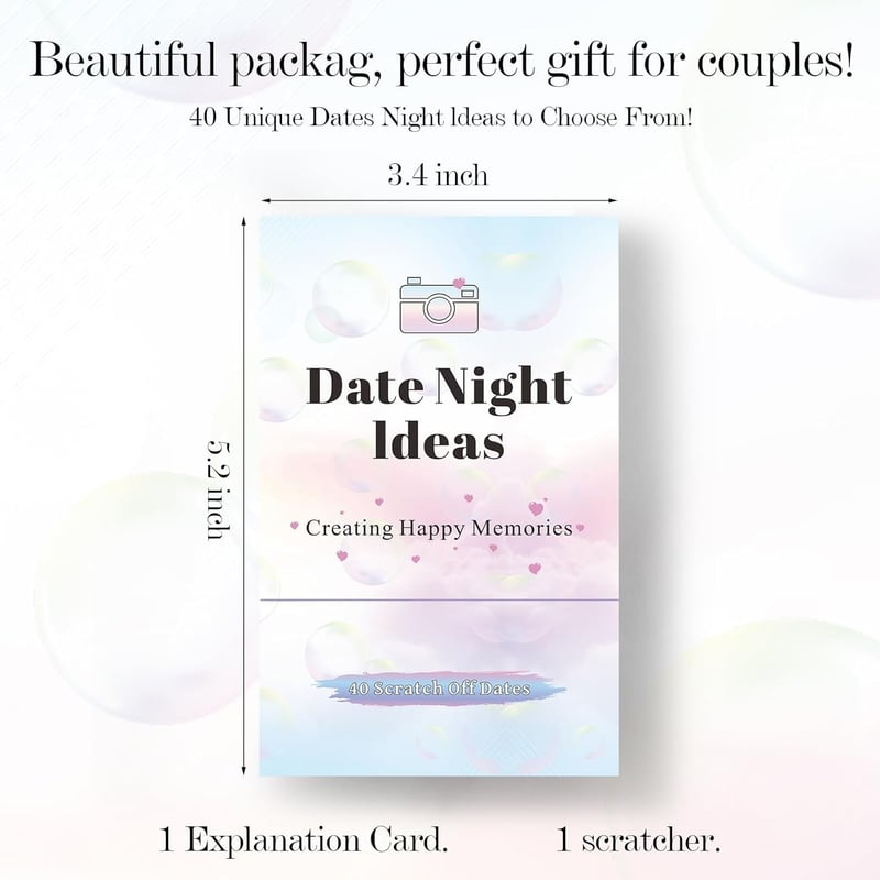 Adventurous Scratch-Off Cards for Couples - Fun Date Night Gift