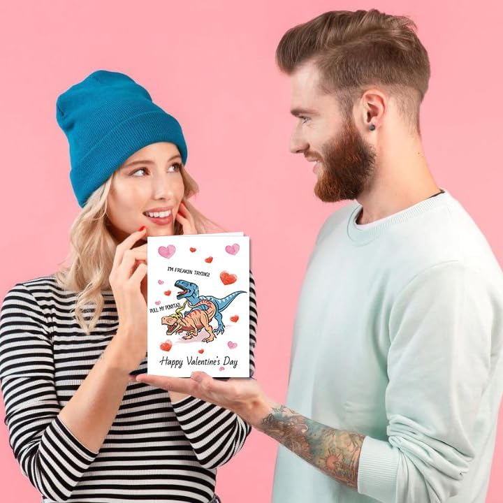 Funny Valentine's Day Greeting Cards for Couples with Envelopes