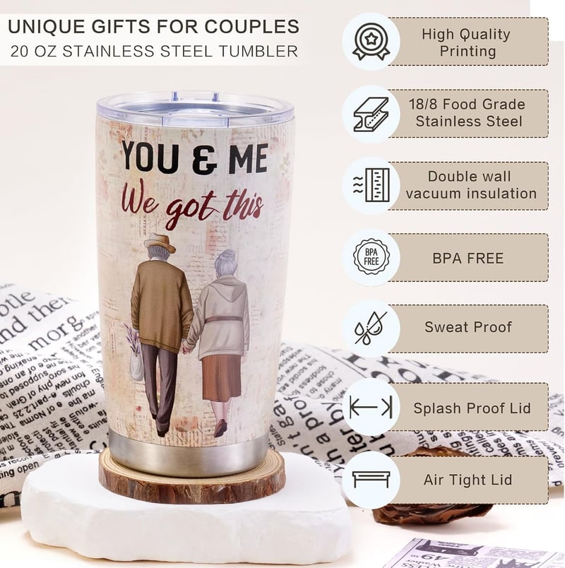 Romantic Adventure Tumbler Gift for Wife