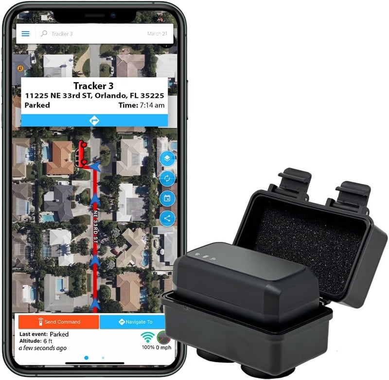 Optimus 3.0 GPS Tracker with Waterproof Case and Long Battery Life