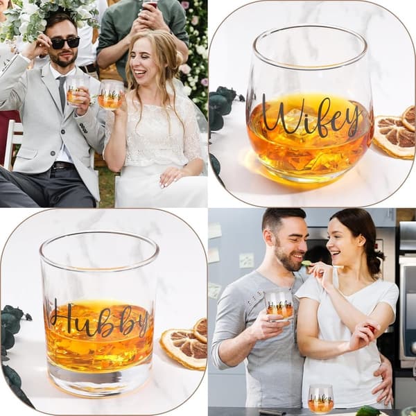 Couples' Wedding Gift Basket with Cutting Board & Wine Glasses