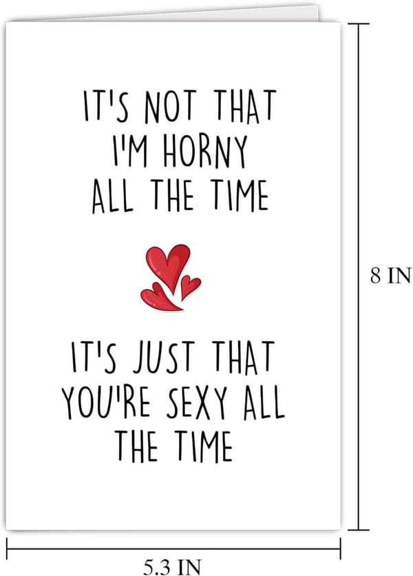 Funny Birthday and Anniversary Card for Men and Women
