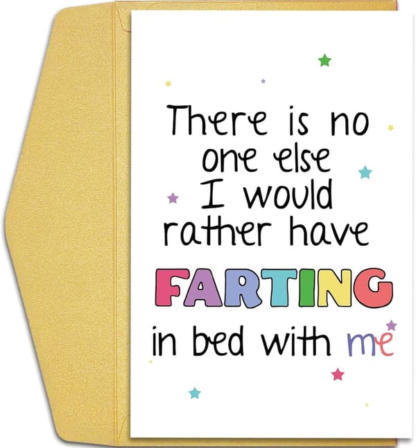 Funny Fart Anniversary Card for Couples