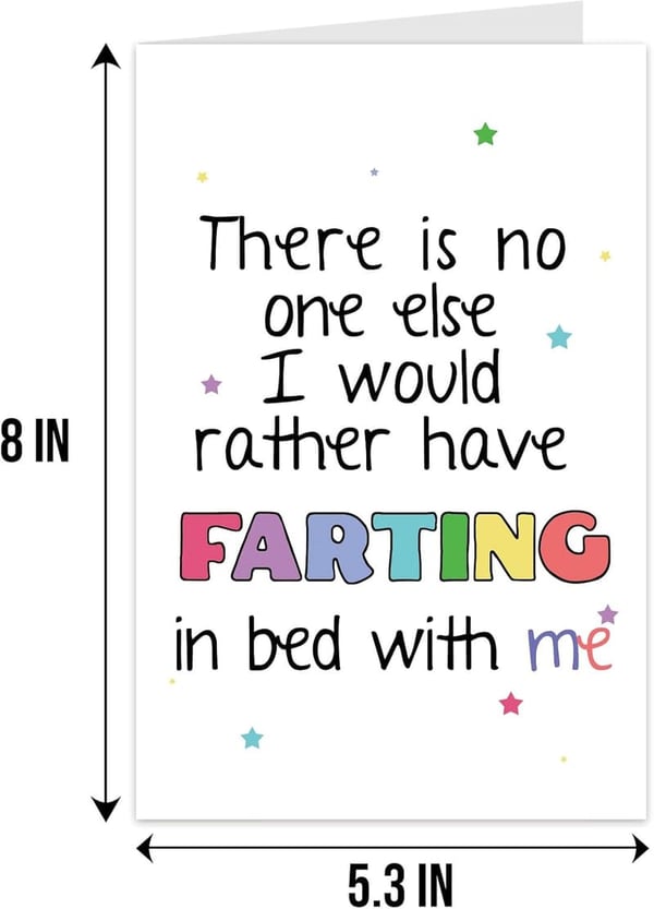Funny Fart Anniversary Card for Couples