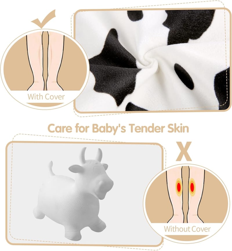 Cowboy Rodeo Birthday Party Bouncy Cow Toy for Toddlers