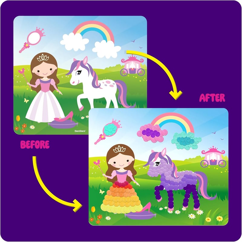 Toddler Dot Stickers Art Set - Crafts for Ages 2-4