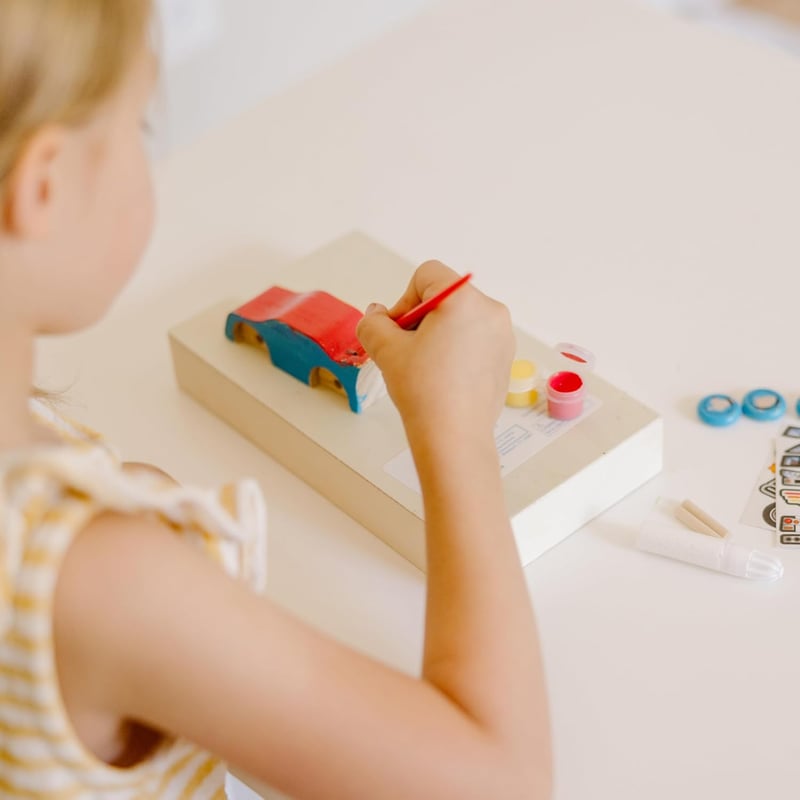 Race Car Wooden Craft Kit for Kids