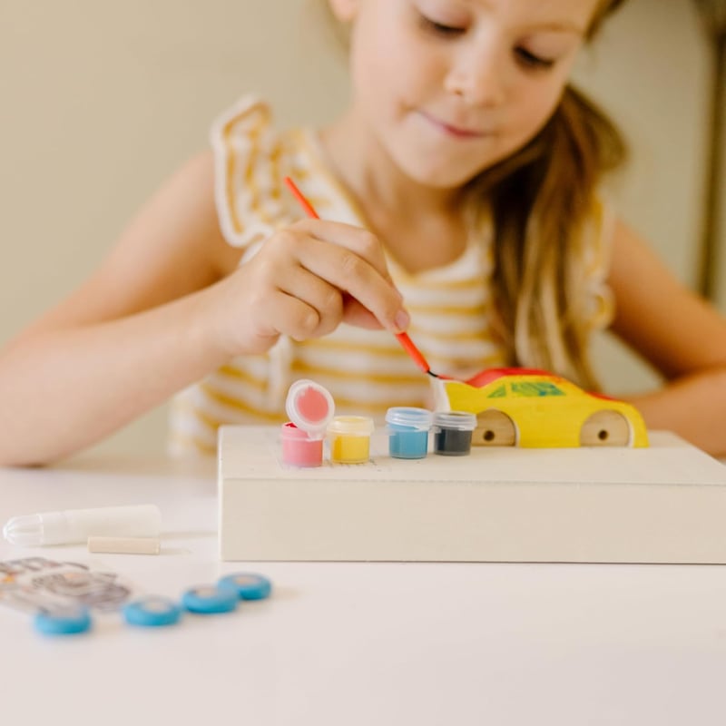 Race Car Wooden Craft Kit for Kids