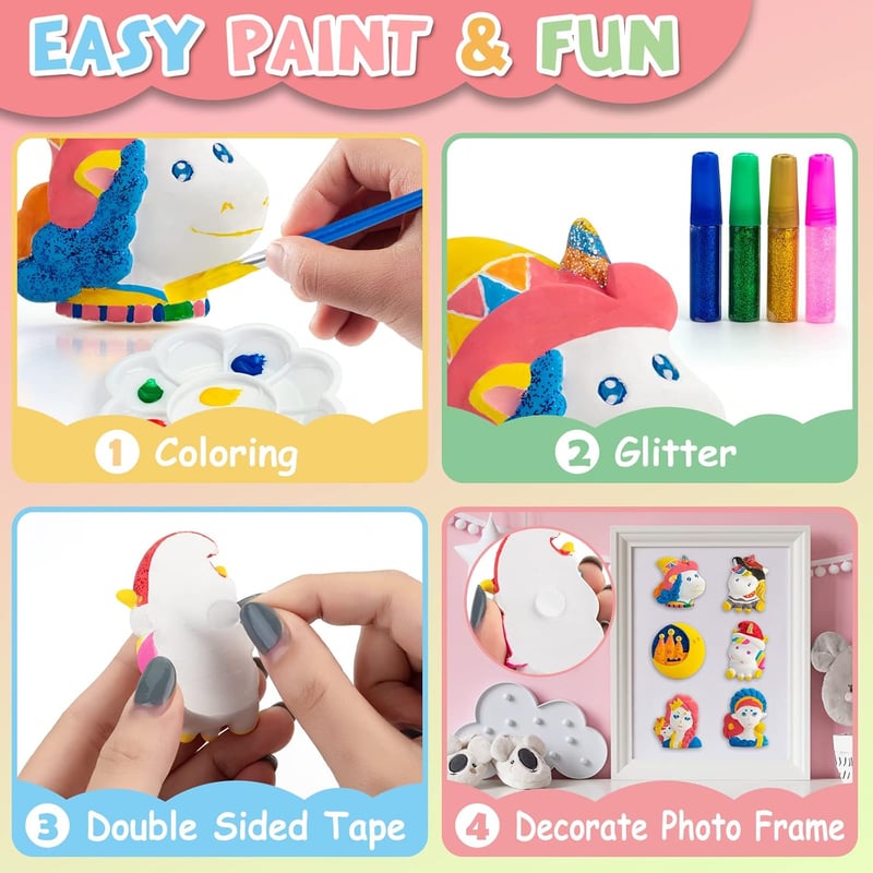 Unicorn Painting Kit for Kids - DIY Arts & Crafts Gift
