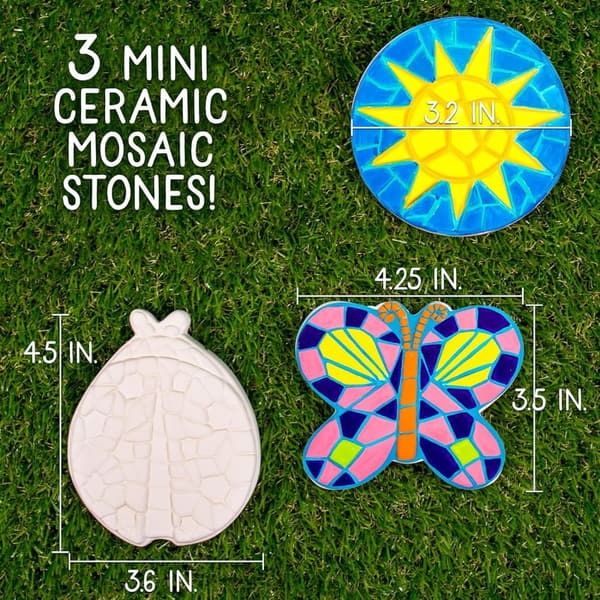 DIY Butterfly, Ladybug & Sun Stepping Stones - 3 Count Set