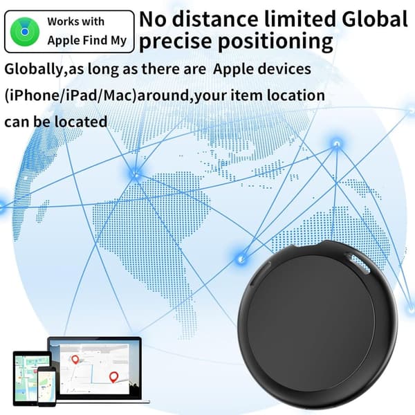 Mini GPS Tracker Tag for Vehicles - Real Time Tracking, No SIM Needed