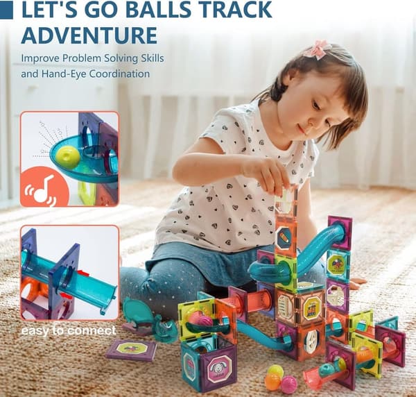 STEM Magnetic Building Blocks Set for Kids Ages 4-12