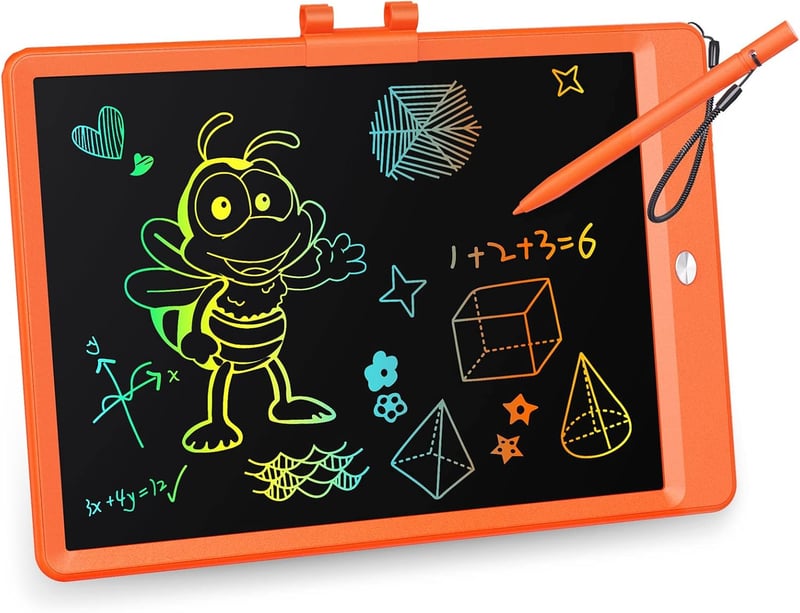 10-Inch LCD Writing Tablet - Colorful Doodle Board for Kids