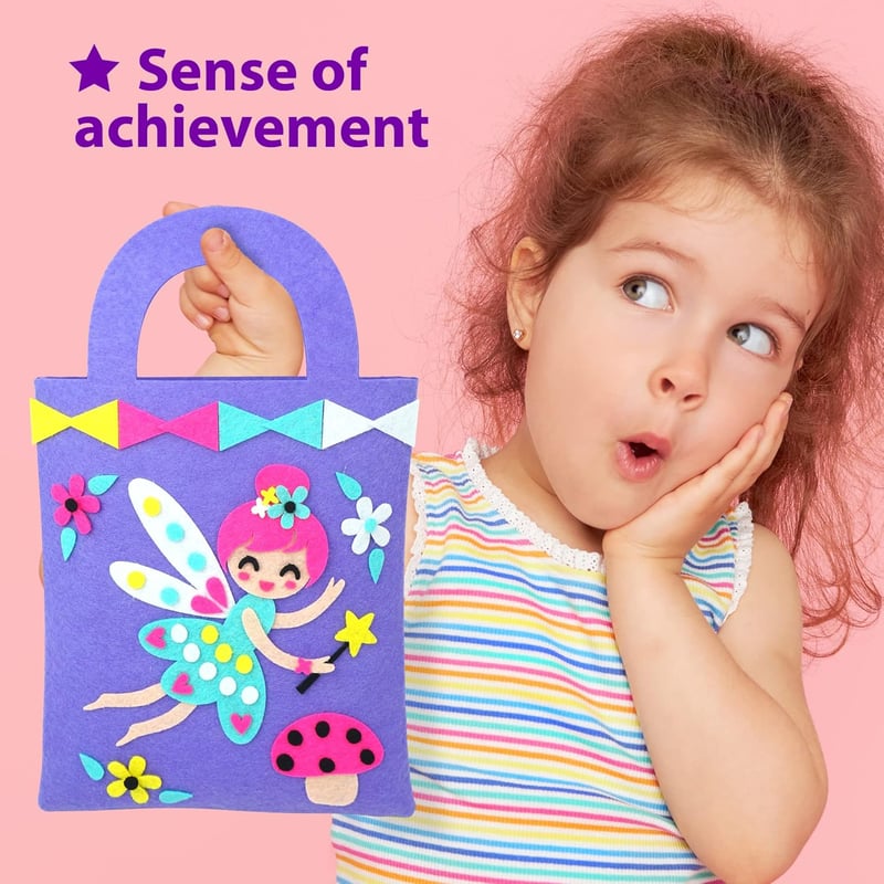 Beginner Unicorn Felt Craft Kit for Kids Ages 3-6