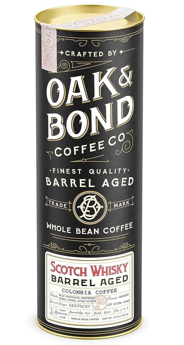 Colombia Single Origin Medium Roast Coffee with Scotch Essence, 10oz