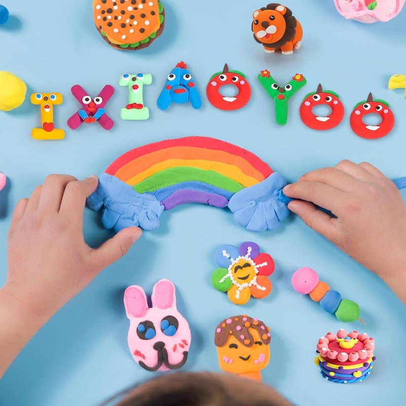 30 Colors Air Dry Modeling Clay Kit for Kids Ages 3+