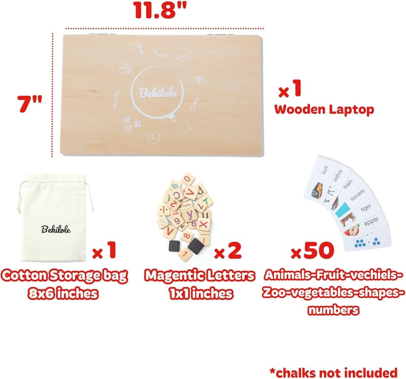 Montessori Laptop Toy for Preschoolers, Ages 3-8