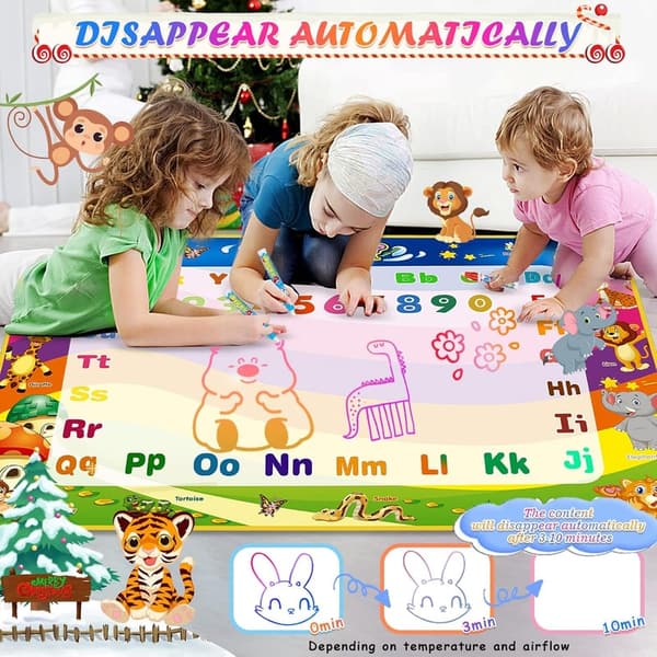 Large Water Doodle Mat for Kids - Mess-Free Art & Learning