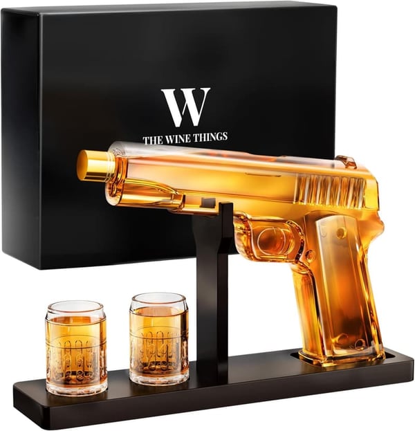 Father's Day Whiskey Decanter Set with 2 Glasses