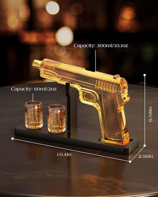 Father's Day Whiskey Decanter Set with 2 Glasses