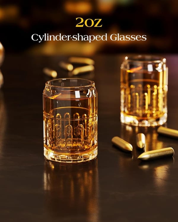 Father's Day Whiskey Decanter Set with 2 Glasses
