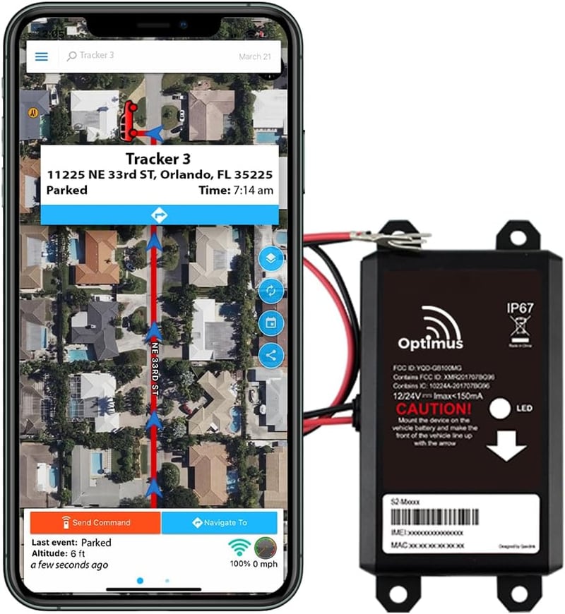 Optimus Wired GPS Vehicle Tracker - Easy Battery Installation