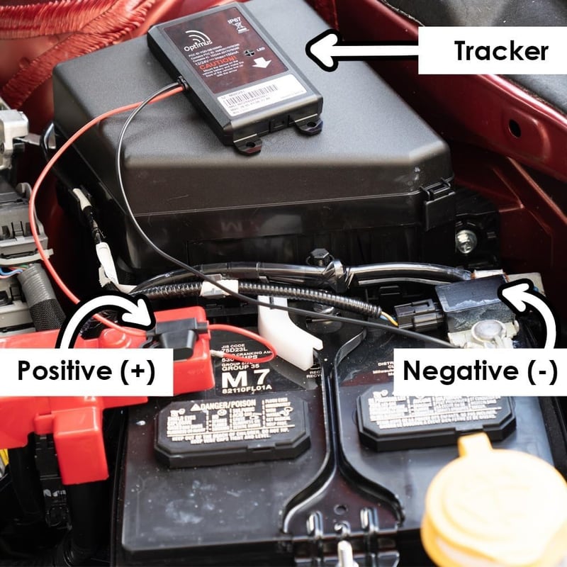 Optimus Wired GPS Vehicle Tracker - Easy Battery Installation