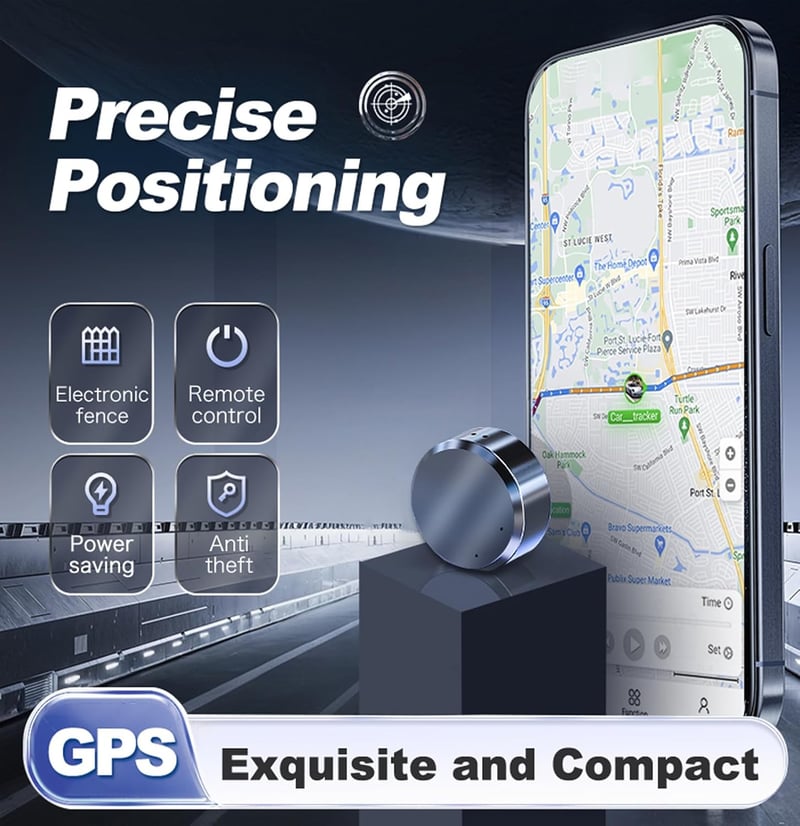 Real-Time Magnetic GPS Tracker for Vehicles - No Monthly Fee