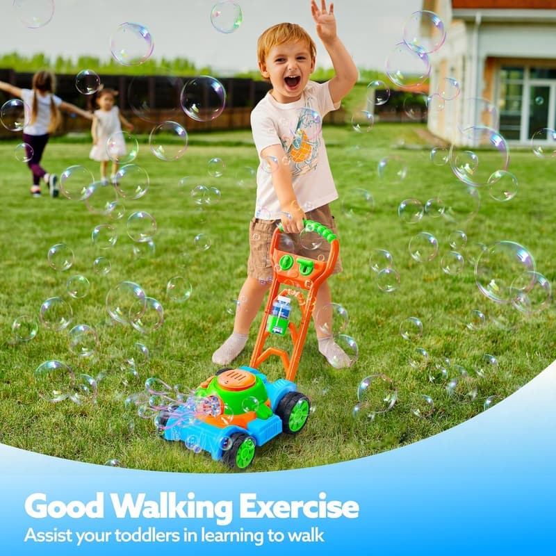 Bubble Lawn Mower Toy for Toddlers - Summer Outdoor Play