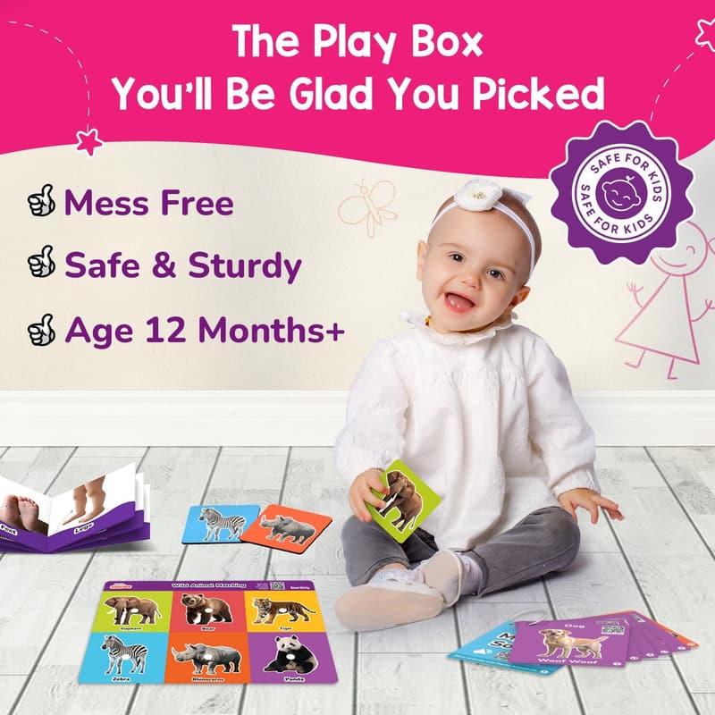Montessori 5-in-1 Play Box for 1+ Years - Educational Birthday Gift