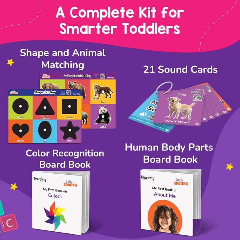 Montessori 5-in-1 Play Box for 1+ Years - Educational Birthday Gift