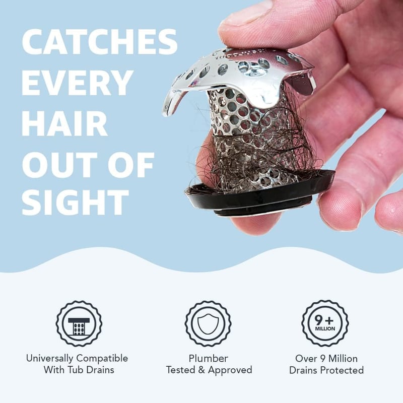 TubShroom Ultra Hair Catcher Strainer - Stainless Steel