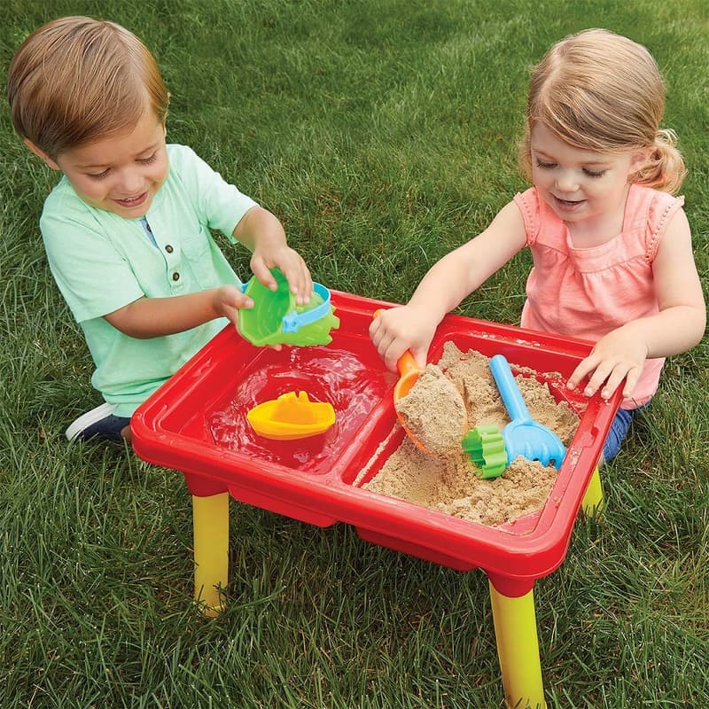 Toddler Sensory Table with Lid for Indoor/Outdoor Fun
