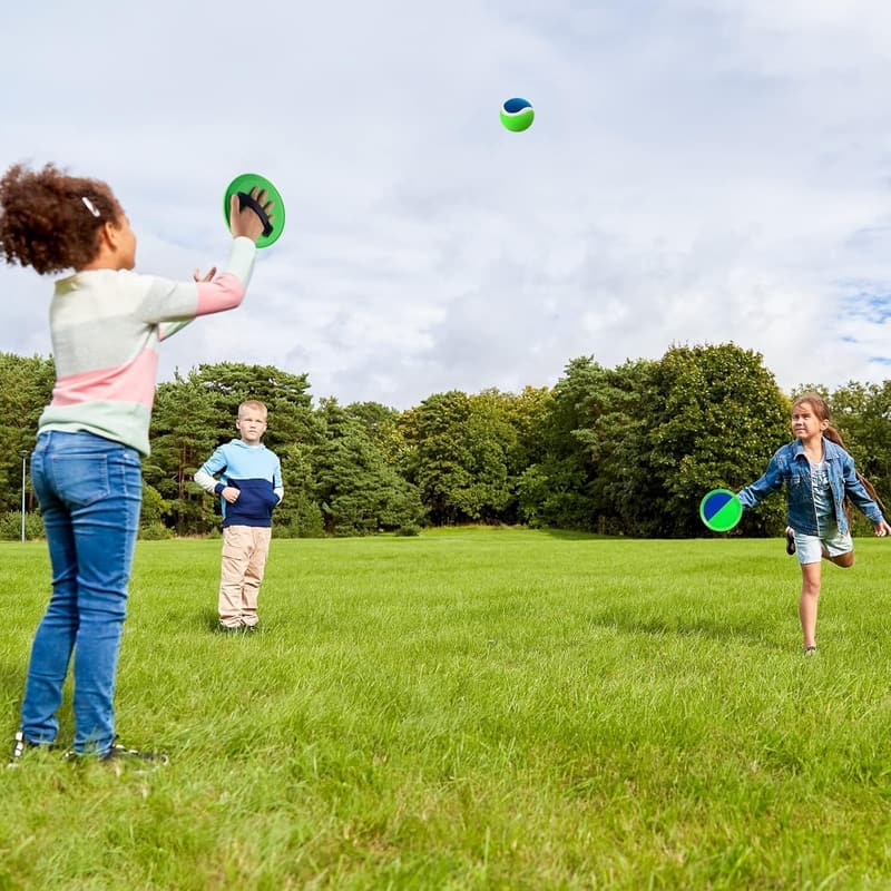Outdoor Toss and Catch Ball Set for Kids, 9 Pieces