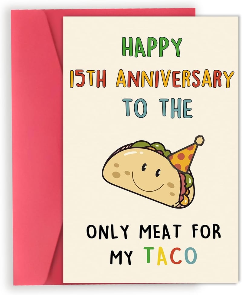 15th Anniversary Taco Crystal Gifts for Him