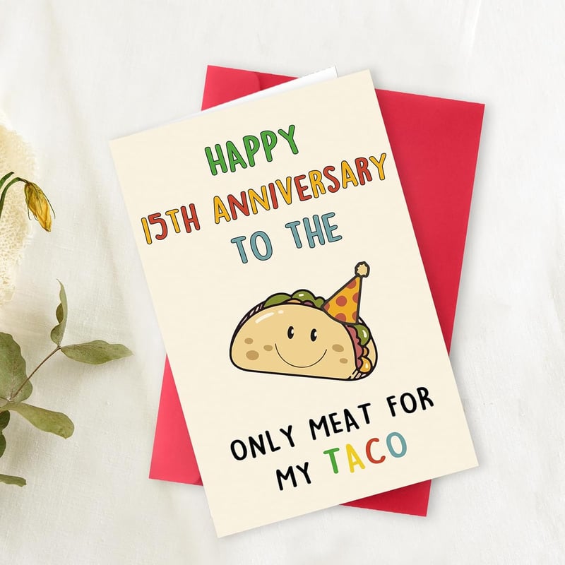 15th Anniversary Taco Crystal Gifts for Him