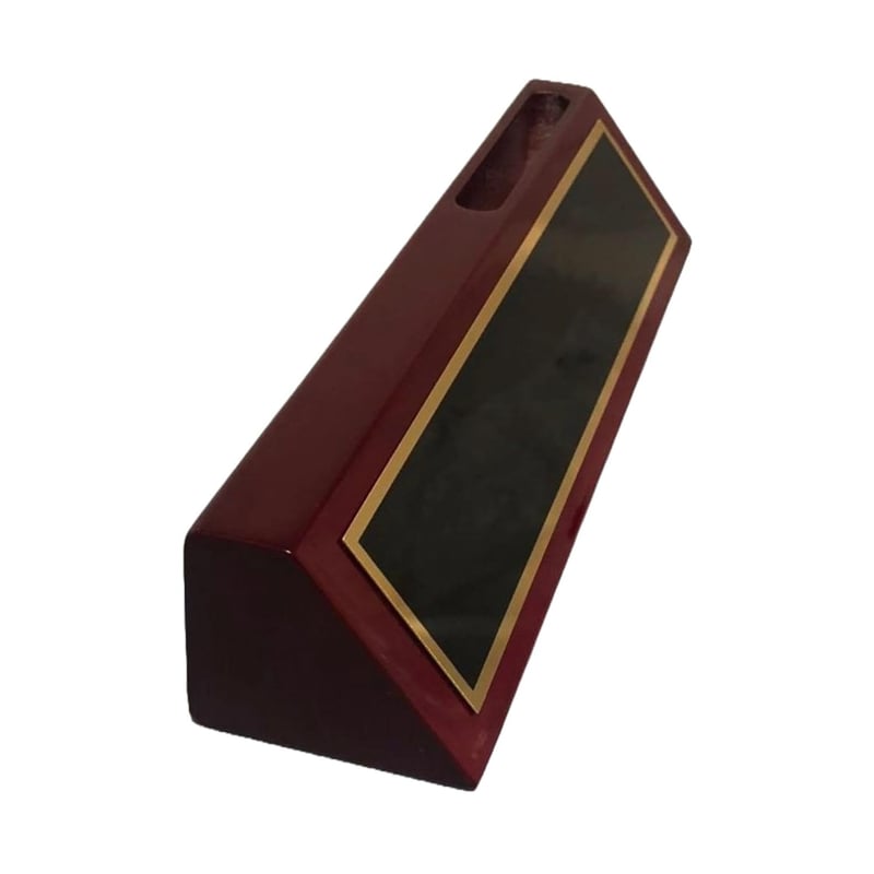 Personalized Rosewood Lawyer Name Plate with Scales of Justice