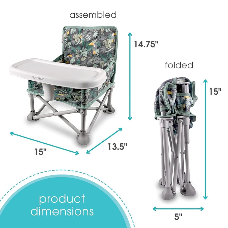 Pop 'N Sit Portable Booster Chair for Indoor/Outdoor Use