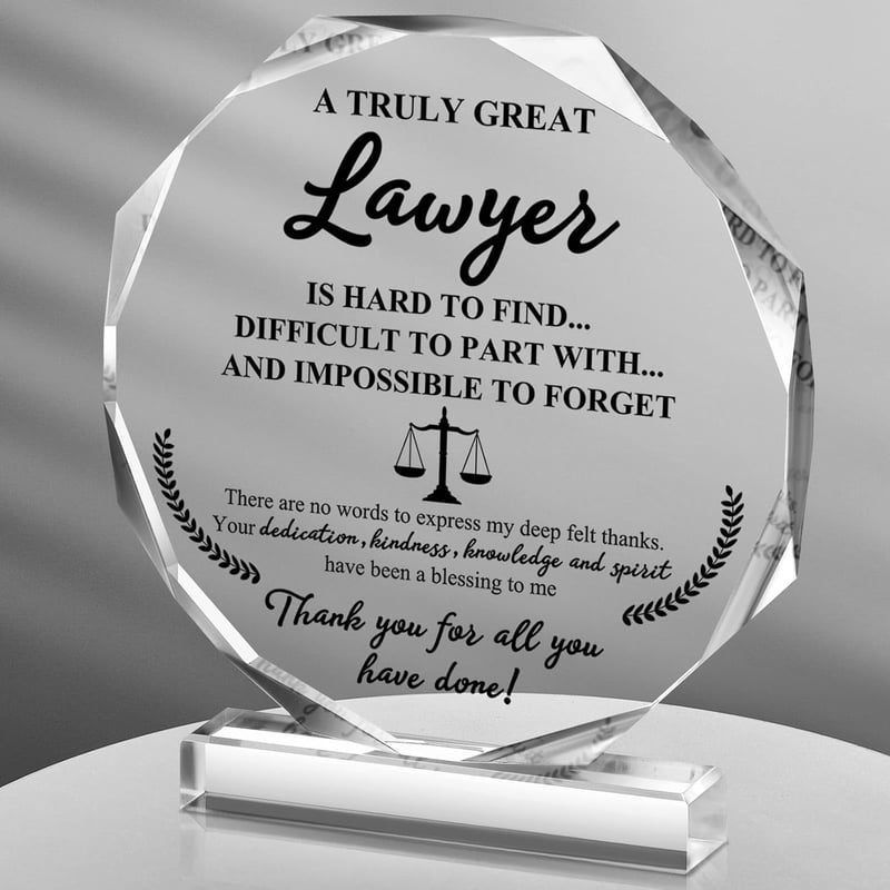 Graduation Gift: Acrylic Desk Decor for Lawyers