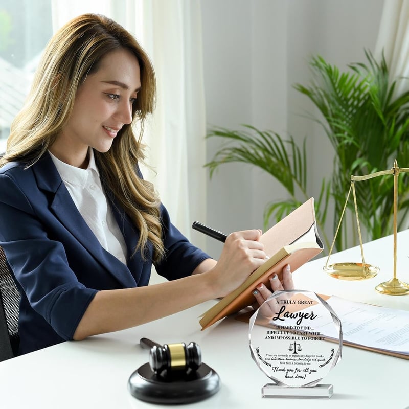 Graduation Gift: Acrylic Desk Decor for Lawyers