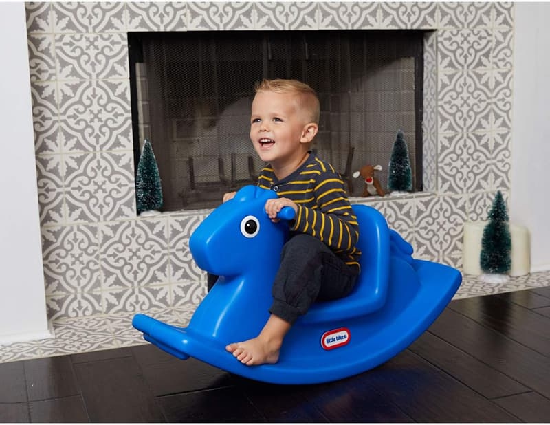Blue Little Tikes Rocking Horse for Kids, 33