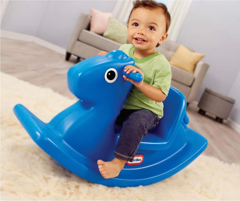 Blue Little Tikes Rocking Horse for Kids, 33